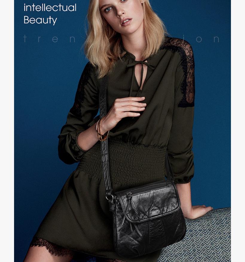 Женская сумка на плечо из мягкой кожи, женская сумка кроссбоди