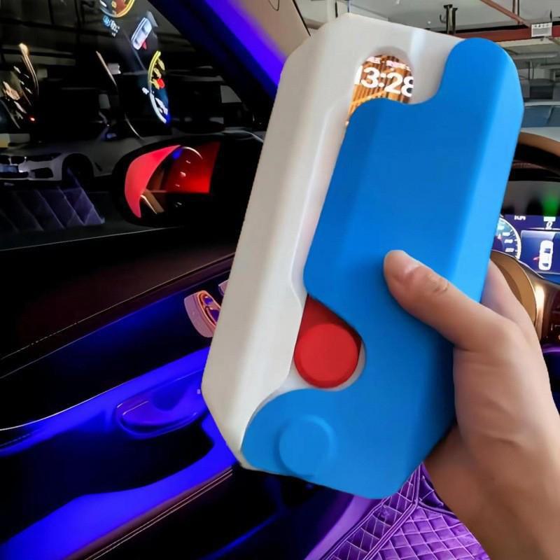 Чехол для мобильного телефона в виде гигантской моркови ручной работы: Вибрирующая игрушка для декомпрессии с большим ножом и гравитацией.