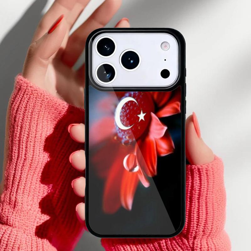 Чехол для телефона в стиле турецкого флага Турции для iPhone 17 Air 16e 15 14 13 Pro Max Задняя крышка для 12 11 Pro Coque