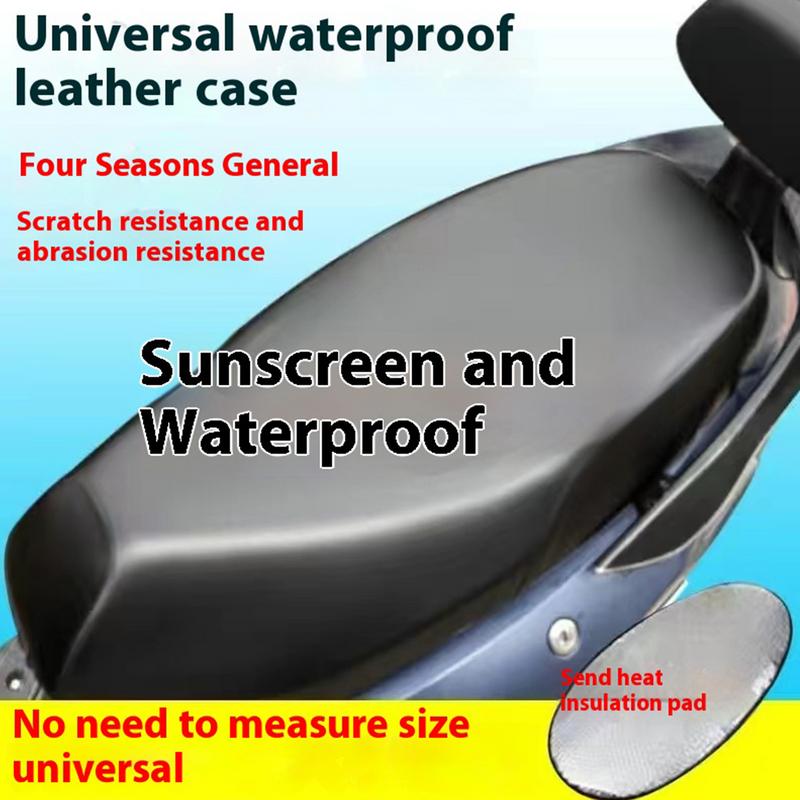 Motorcycle Scooter Seat Cover Artificial Leather Elastic Motorcycle Seat Cover Scooter Seat Protector Soft For Short Distance