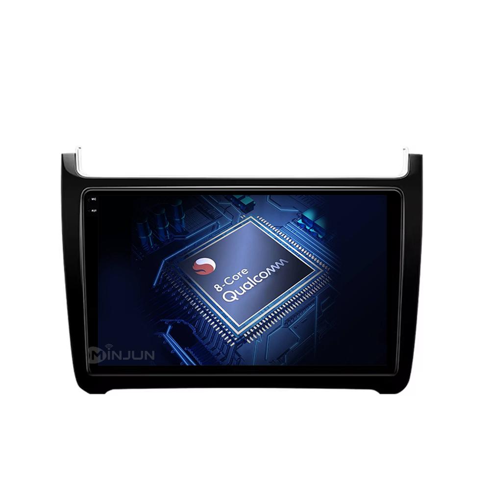 Автомагнитола для VW Volkswagen POLO 5 2008-2017 Vento Беспроводной Carplay Android 14 Авто Автомагнитола стерео DSP 2 Din 4G WIFI QLED