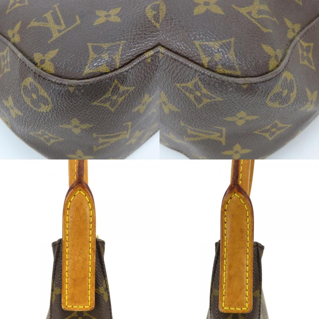 Used LOUIS VUITTON Shoulder Bag Looping GM M51145 Monogram/Nume leather Brown one belt