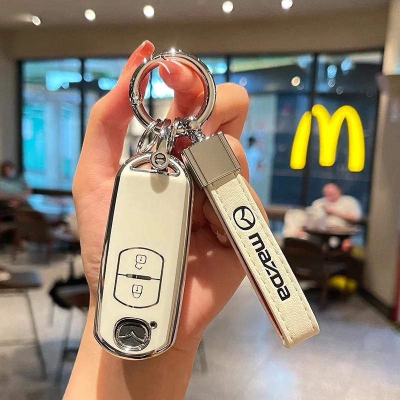 For Mazda 2 3 5 6 BL BM GJ Atenza Axela Demio CX-3 CX3 CX-5 CX5 CX7 CX-7 CX-9 CX8 Accessory TPU Car Remote Key Case Cover Shell GF6