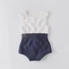 2024 Spring Handmade Wool Baby Jumpsuit - Knitted Wool Ball Romper for Infants