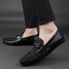 Модные брендовые туфли класса люкс, кожаные модные лоферы, классические кожаные туфли, туфли для вождения, мужские повседневные мокасины с мягкой подошвой, высокого класса