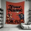Name Custom CowboyBebop Wall Tapestry Aesthetic Wall Hanging Printed Fabric Blanket Decorative Tapestries for Bedroom Living Room Home Decor