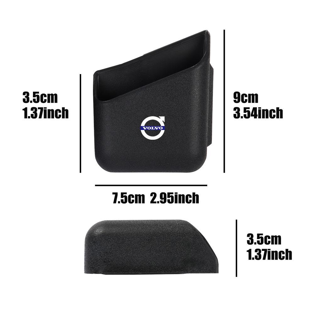 qzhum6 New 2pcs Plastic Car Organizer Auto Truck Pillar Storage Box Accessories For Volvo T6 AWD C30 C40 C50 C70 S40 S60 S70 S80 S90