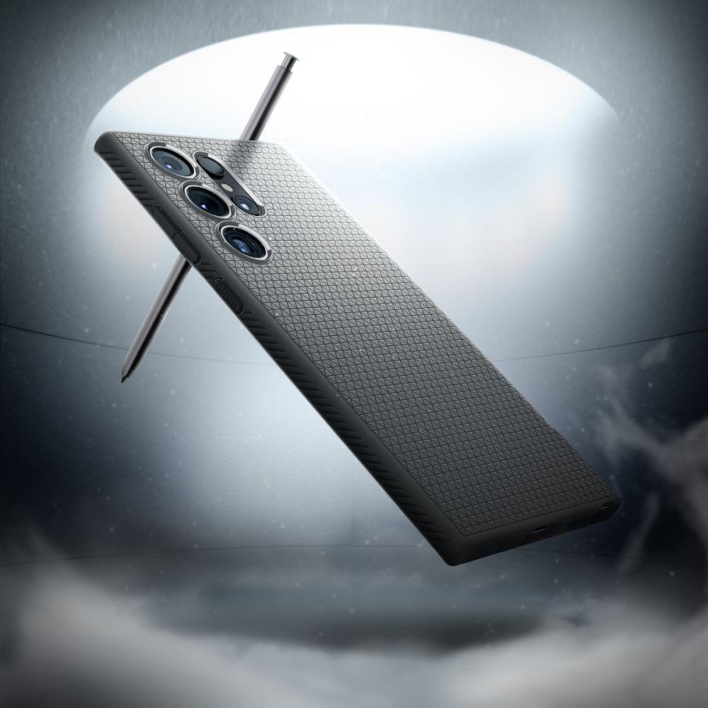 Чехол Spigen Liquid Air для Samsung Galaxy S24 Ultra - серый