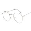 Vintage Round Glasses Clear Lens Fashion Gold Round Metal Frame Glasses Optical Men ladies Eyeglass Frame Fake Glasses