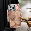 Красивый Розовое Золото Арт Ударопрочный Чехол для Телефона для iPhone 17 Air 16 16E 15 Pro Max 14 Plus 13 Mini 12 Задняя Крышка Противоударный Fundas