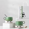 Creative Panda Coffee Cup And Saucer Set With Spoon High-End Delicate Cup Female Ceramic High Value