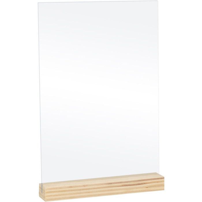 5 прозрачных пластин из плексигласа 10 x 15 см + подставки