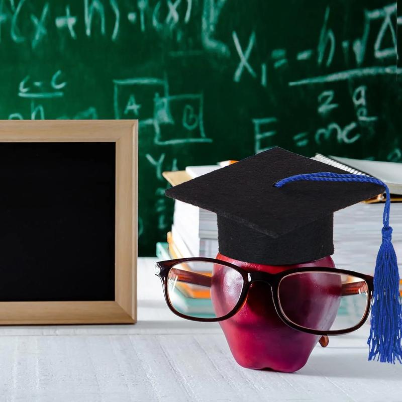 12 Pieces Mini Graduation Cap Class Of 2026 Mini Graduation Hats With Tassels Small Black Grad Cap Bottle Topper Decorations