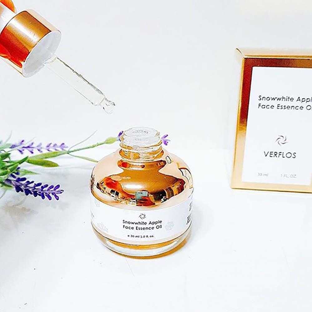 VERFLOS Snow White Apple Face Essence Oil 30ml - Whitening & Wrinkle Improvement & Drying Multi Essence Oil, 30ml, 2 Units
