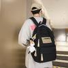 Schoolbag Backpack Girls ins Wind School Bag High School Female College High School Student Bag Large Capacity Backpack Male