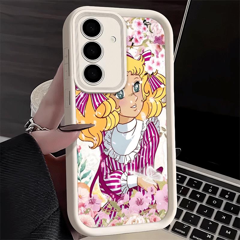 Мягкий чехол для телефона с рисунком из аниме Candy Candy для Samsung Galaxy A17 A16 A26 A36 A56 A15 A25 A35 A55 A14 A24 A34 A54 A13 A23 A33 A53 A52