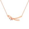 K18 Pink Gold Necklace for Lab Grown Happy Knot Gift Wrapping White Return Day Gift [FANCIME] Women, Diamond, Motif, Included, Birthday, Anniversary,