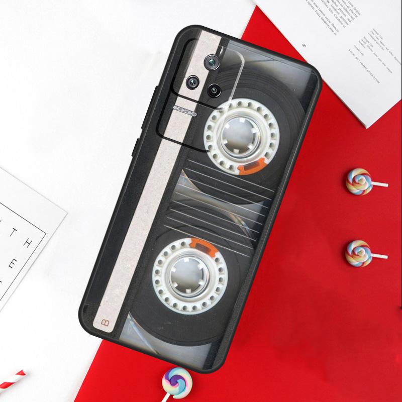Ретро Кассетная Лента Винтажная Обложка Для Xiaomi 14 Ultra 15 13 11T 12T 13T 14T Pro POCO X7 Pro X3 X5 X6 M6 F5 F6 Pro Чехол