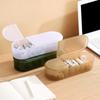 Plastic 7 Grids Cable Storage Box Transparent Reusable Data Line Storage Container Space Saving Large Capacity