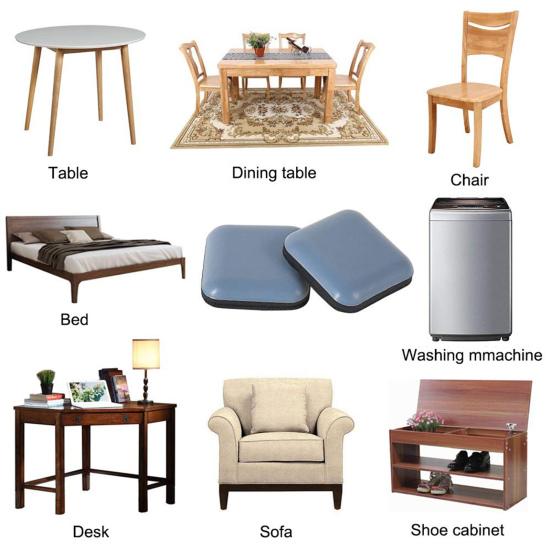 20 шт., коврик для ног стула, износостойкий самоклеящийся коврик для защиты от столкновений, мебель, стол, коврик для ног стула, товары для дома