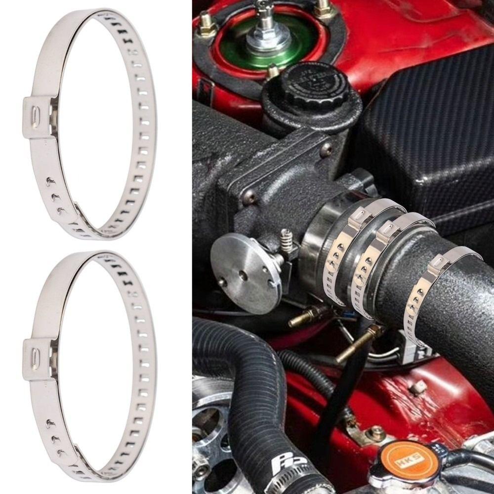 20Pcs New Stainless Steel Cars CV Boots Clamps Replacement Universal Auto Hoses Clamps Adjustable 20-125mm Car Accessories