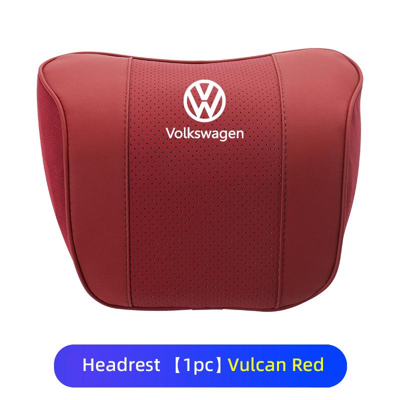 For Volkswagen VW Car Headrest Lumbar Support Cotton Neckpillow Waist Cushion Golf 4 5 6 7 Polo Jetta Sagitar Magotan Passat B5 zr7