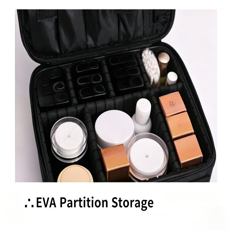 Durable Makeup Train Case with Mirror Ideal for Professionals on the Go