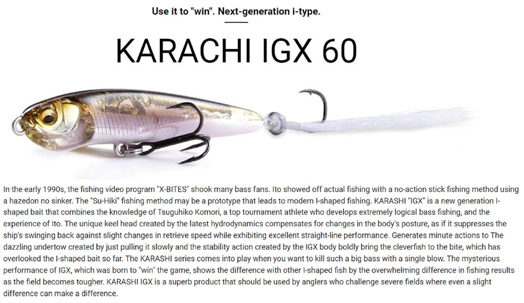 Megabass Karashi IGX 60F Floating Lure ITO Kinari (9506)