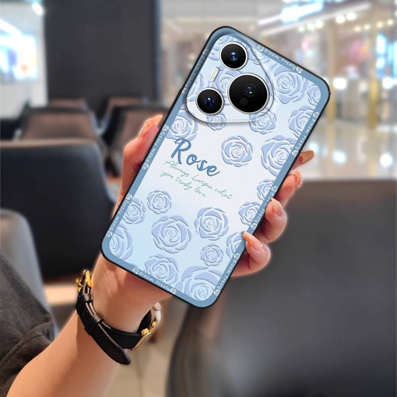 Масляная живопись Пылезащитный чехол для телефона для Huawei P70 Pro/Pura 70 Pro+ Ударопрочный ТПУ Прочный Мультяшный Полная защита Мягкий чехол