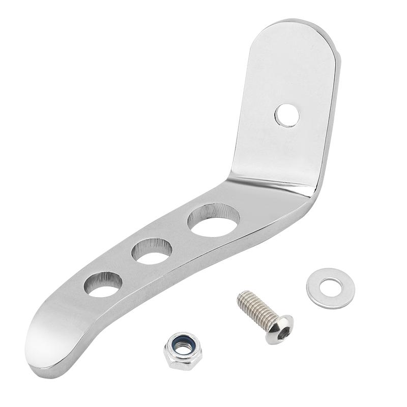 Мотоцикл Черная Подножка Стойка Боковая подставка Удлинитель Хром Для Harley CVO Touring Road King Electra Street Glide 1991-2022