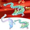 3D Printed Crystal Dragon Articulated Dragon Fidget Toy Cherry Blossom Dragon Home Office Decor Birthday Gift For Boys