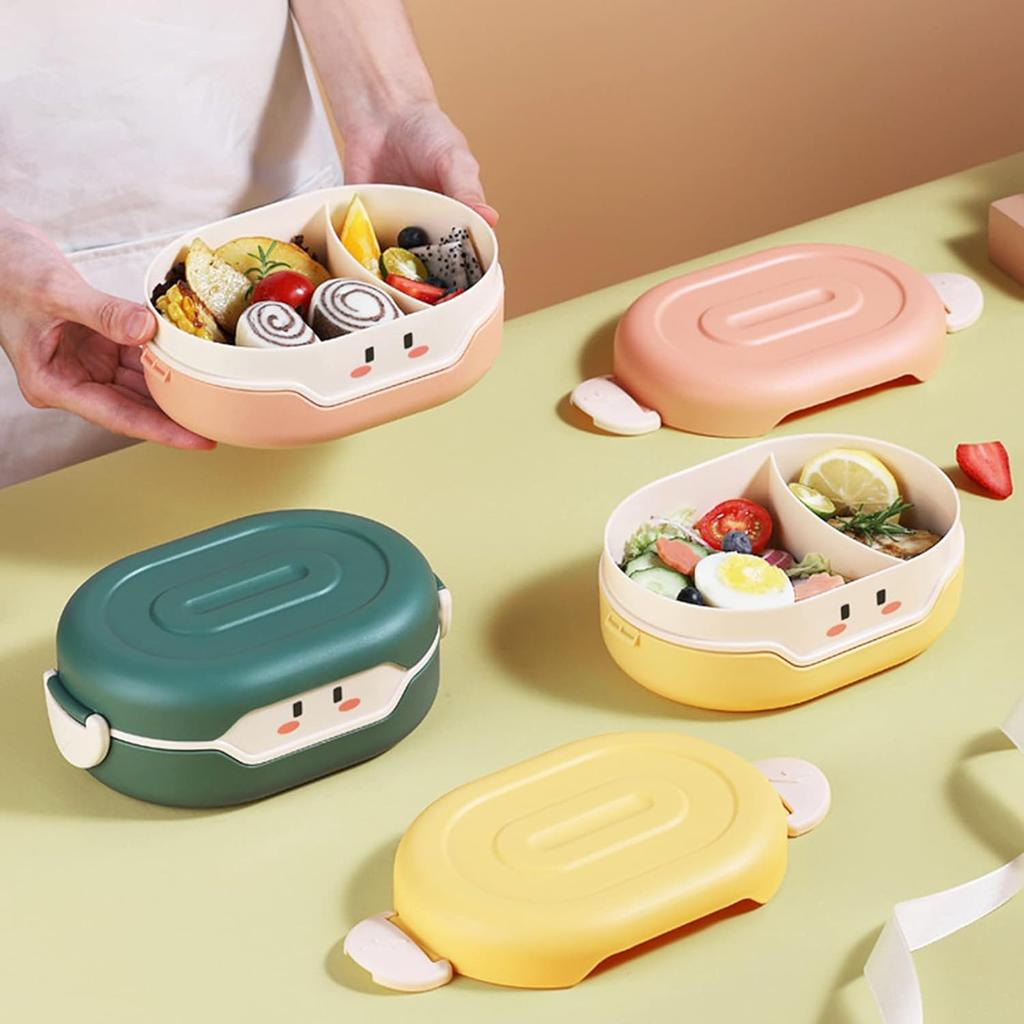 Пластиковый ланч-бокс Bento с 1 отделением, термоизолированный контейнер для хранения обеда, детский школьный бокс Bento, контейнер для приготовления еды, 27 унций