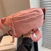 2024 Japanese Sporty Crossbody Bag for Women - Korean Trend, All-Match Chest & Waist Design, Simple Messenger Style