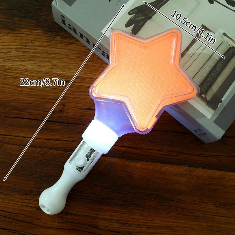 Heart Star Lightstick Kpop Glow Light Rods Concert Luminous Stick Idol Support Rods Flash Sticks Wedding Party Atmosphere Props