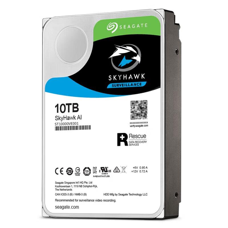 Seagate SkyHawk AI 10TB Surveillance Hard Drive