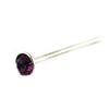 [G2101] - Purple 'Crystal' Silver Stud