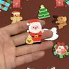 Christmas Brooch Festive Cute Cartoon Xmas Themed Multipurpose Anti-fade Decoration New Year Gifts Santa