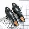 Fashion Italian Man Shoe Business Men's Leather Shoes Men's Pointed Wedding Shoes Leisure Lace Up Fashion Men's Shoes Office Shoes Men
