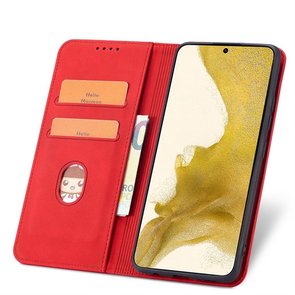 Samsung Galaxy S23+ Premium Flip Wallet Case - Crimson Red by Hurtel