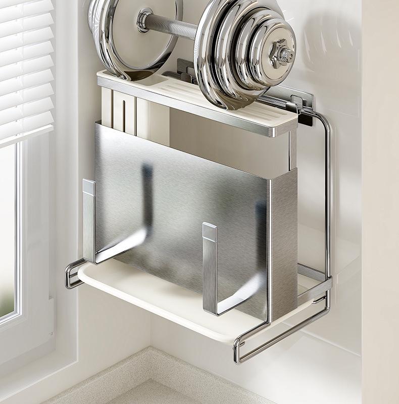 Многофункциональная подставка для хранения кухонных ножей и разделочных досок из нержавеющей стали