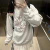 2KWEIRD Y2k Harajuku Kawaii Hoodie Women Japanese Fashion Cute Casual Cat Print Soft Gril Loose Sweatshirt Preppy Style