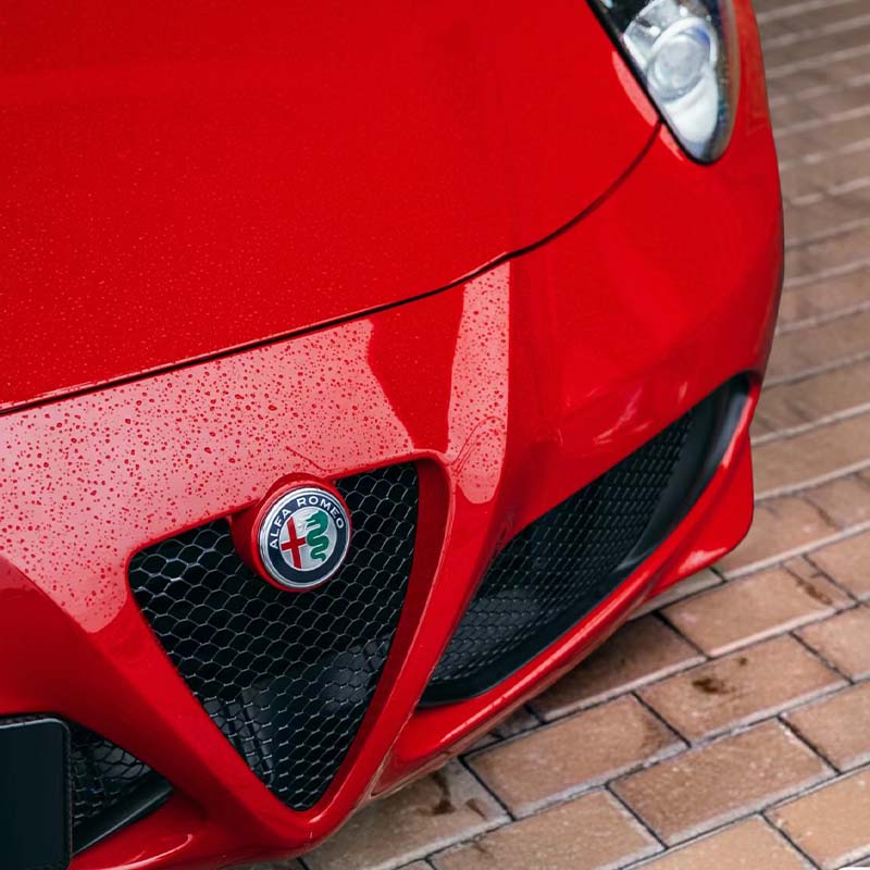 SYENG1 5 Color Alfa Romeo Car Grill Emblem Badge Car Front Grille Logo For Alfa Romeo Giulietta Mito Giulia Stelvio Brera 147 156 159