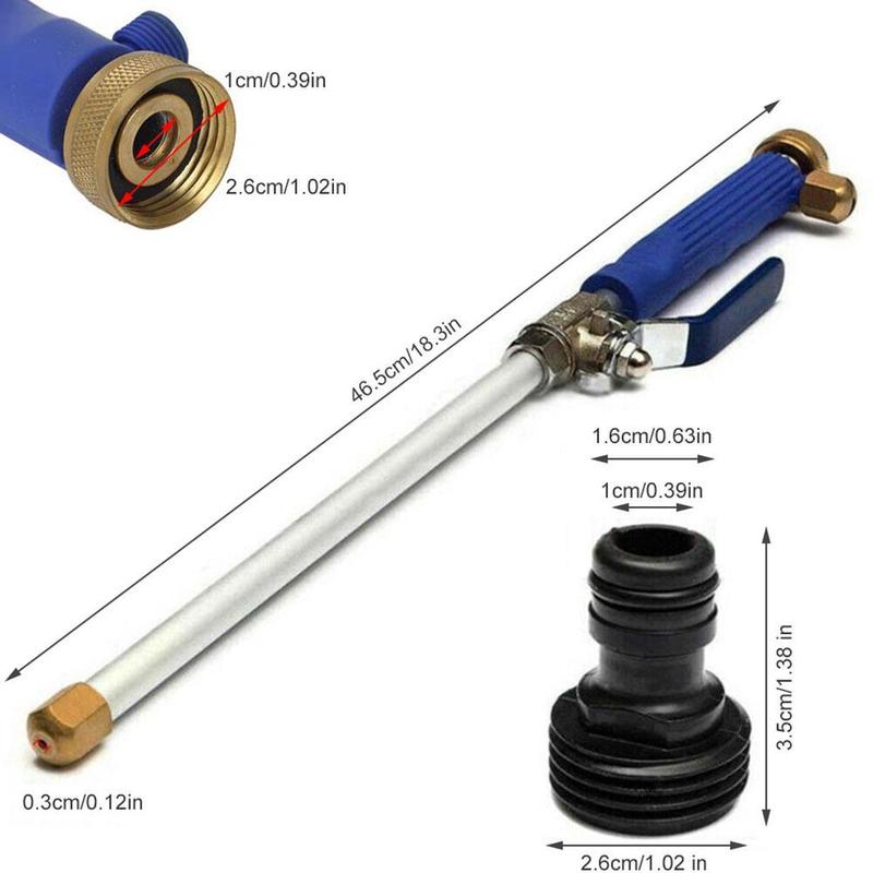 High Pressure Car Wash Water Pipe With Full Cooper Head Auto Wash Water Sprayer Hose Wand Nozzle Garden Sprinkler Cleaning Tools