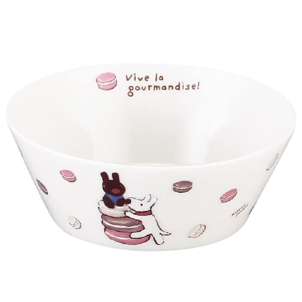 Lisa & Gaspard LG160-79 Pair of Bowls and Plates, Approx. 13cm, Microwave Safe, Made in Japan