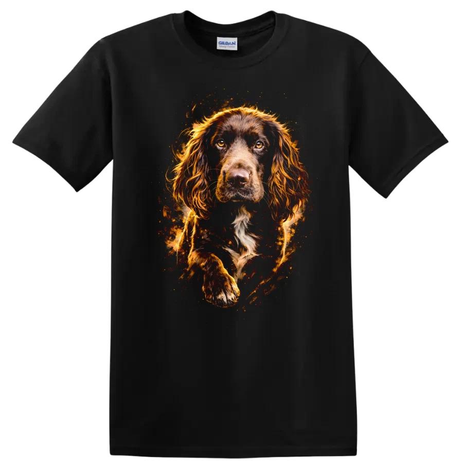 Dog Lover T Shirt Beautiful Running Dog Design Animal Lover Tee