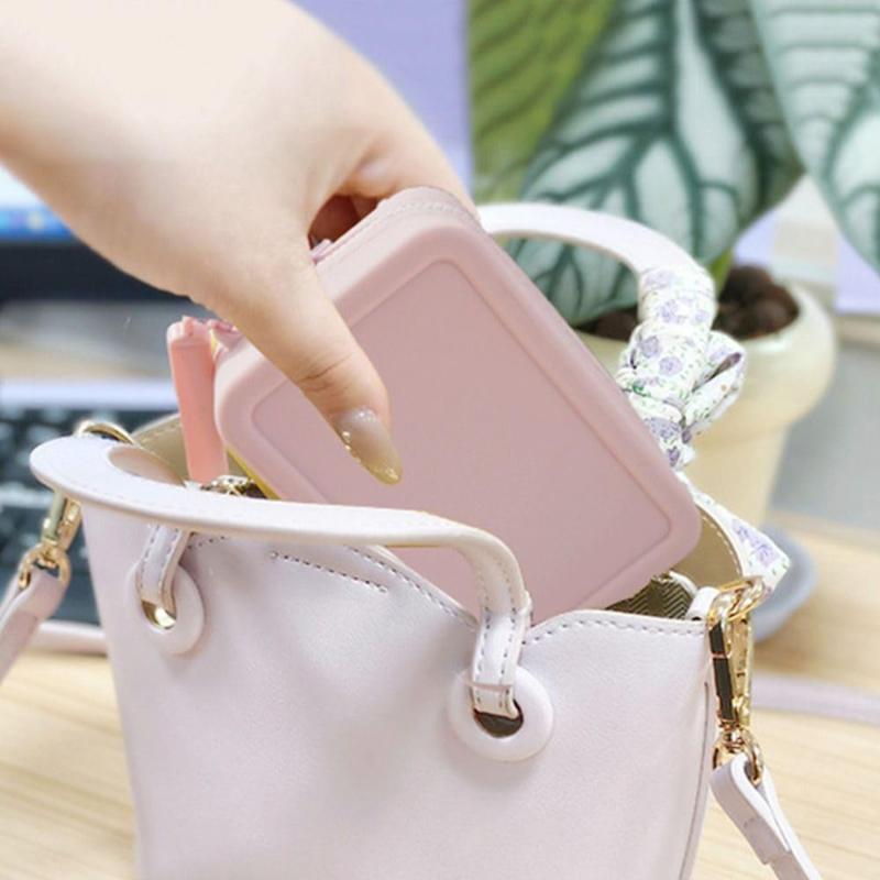 Квадратный силиконовый чехол для хранения косметических средств для губной помады, дорожный держатель для кистей для макияжа, портативный органайзер для мелочей