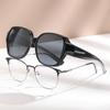 New Men'S Square Sunglasses Fashion Women That Can Be Worn With Myopia Glasses Sunglasses Outdoor Driving Anti Glare Glasses