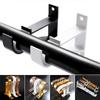 1Pcs Fixing Clip Hanger Hook Single Double Hang Rod Support Clamp New Curtain Rod Bracket