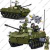 Sluban Военный БМД-2С Боевая Машина Пехоты Набор Строительных Блоков Фигурки Солдат Кирпичики Классическая Модель Боевой Машины Игрушки для Детей Мальчиков Подарок