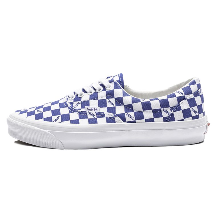 Vans OG Era LX Checkerboard Logo - Nautical Blue Unisex Sneakers White VN0A3CXN9U9